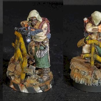 Hunter for Gang of Wastelanders Afterglow Miniature Game. by Arekarkadiusz