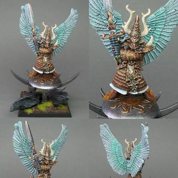 Tzeentch Lord on disc by GriffinPainting