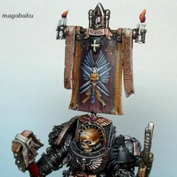 Black templar chapelain by Magobaku