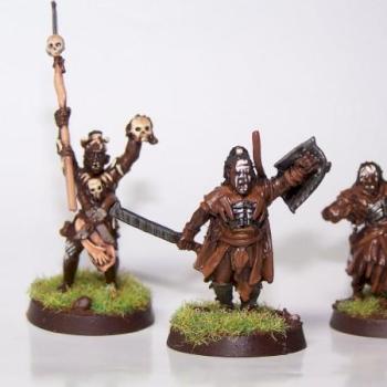 lord of the rings, uruk hai command group. by engel