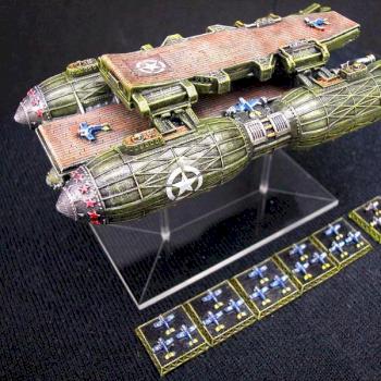 Dystopian Wars FSA Savannah Sky Fortress by AndyT