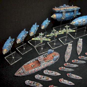 Dystopian Wars Prussian Fleet by AndyT