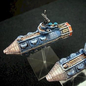 Dystopian Wars RoF Furieux Airships by AndyT