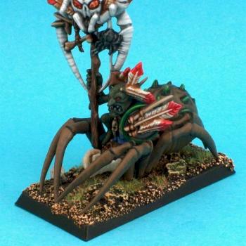 Goblin Spider Rider Command unit standard by the Infadel