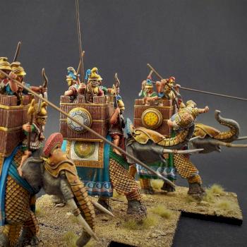 28mm Aventine Miniatures ~ Successor/Seleucid Armoured Elephants by avalonindustries2040