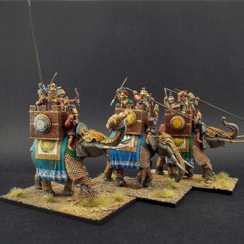 28mm Aventine Miniatures ~ Successor/Seleucid Armoured Elephants by avalonindustries2040