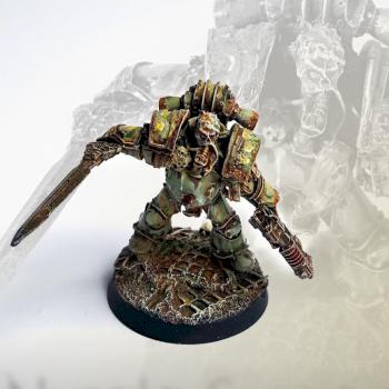 Nurgle Sergeant conversion by philydorf