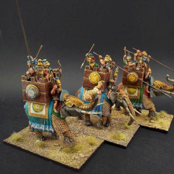 28mm Aventine Miniatures ~ Successor/Seleucid Armoured Elephants by avalonindustries2040