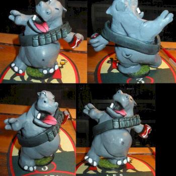 Heavy Hippo - Scratch Made Figure by Malveaux