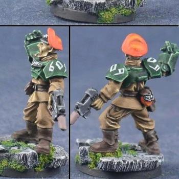 Cadian Lieutenant (Imperial Guard) by Laurelin