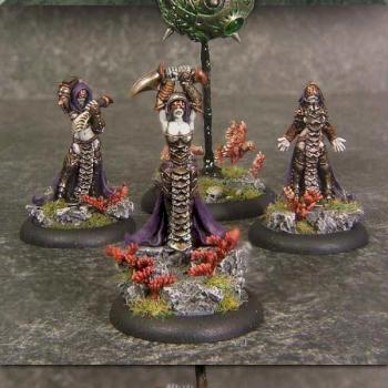 Cryx Witch Coven of Garlghast by ModelPainter