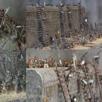 Deeping Wall Orc Assault - collector's display model by www.CustomHobby.com