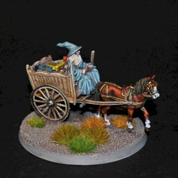 Gandalf the Grey on a Cart by FeldungAnfauglir