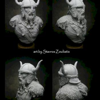 Warrior bust by Stavros Zouliatis