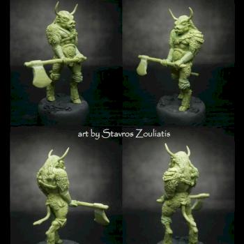 Minotaur 35mm sculpture by Stavros Zouliatis