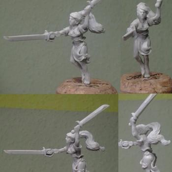 Female Wood Elf Wardancer no 2 by chaos spawn