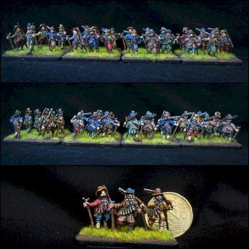 15mm scale Prussian musketeers by Liissu