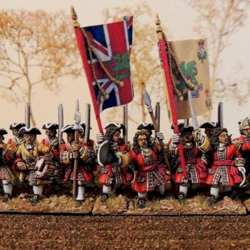 1700 British foot regiment by Thau