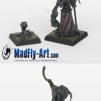 Sorcerer of Pestilence with familiar by MadFlyArtStudio