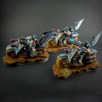 Ravenwing Biker Squad by mis3q