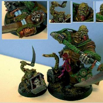 Nurgle Cultist and Nurgling Sidekick by fastball24