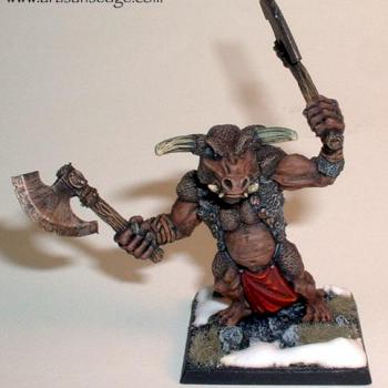 Minotaur of the Chaos Wastelands. by The Artisan