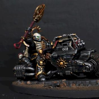 Primaris Chaplain on Bike by mikecarrero