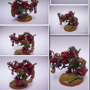 Ork Big Mek with Shokk Attack Gun by señor snotling