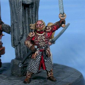 lord of the rings Helm's Deep Theoden by darkrealm miniatures