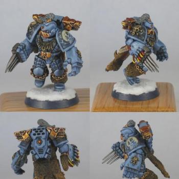 Wolf Guard Battle Leader in Runic armour by Blackmane