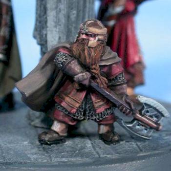 lord of the rings Helm's Deep Gimli by darkrealm miniatures