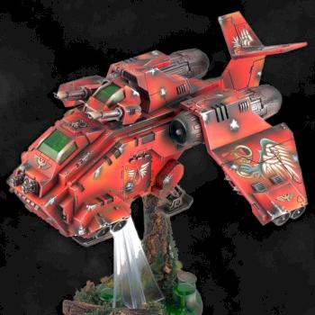 Blood Angels Stormraven Gunship by MaybugM