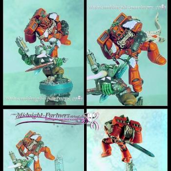 (Sold Netherlands) Blood Angels' 4th Company Captain - Furio Argento by ronin074