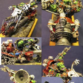 Warboss on warbike by Avin