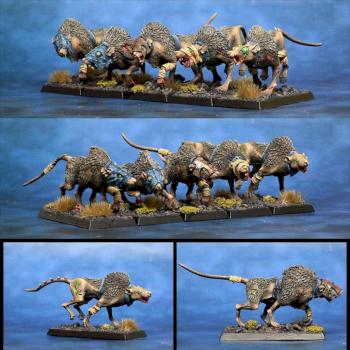 Skaven Wolf Rats by lono