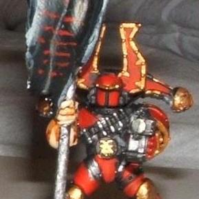 Khorne: World Eaters Chosen Icon Bearer by generalxue