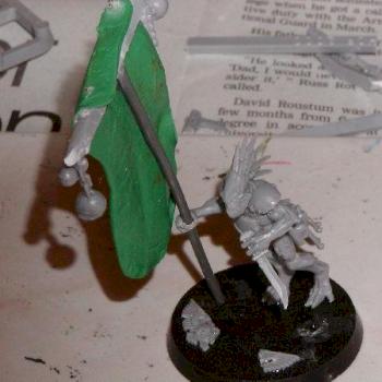 Kroot standard bearer WIP by Godhammer