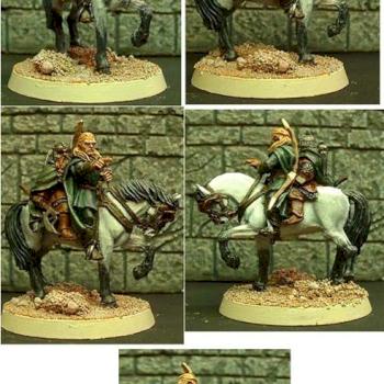 LOTR Legolas and Gimli on Horseback by kathrynloch