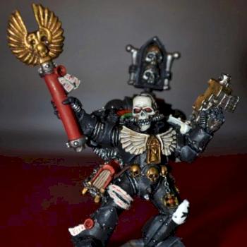 Black Templar Chaplain by ChoooChoooTemplar