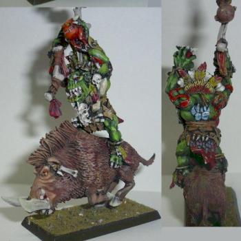 Orc shaman on warboar by ReaperSnake