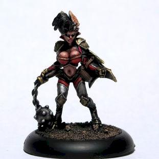 Reaper Miniatures Hellborn Female Warrior by The_Iron_Painter