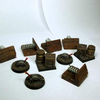 Dungeons and Dragons 28mm Traps and Levers by The_Iron_Painter