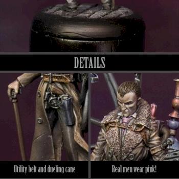 Sherlock Holmes investigation setup (detail) - Infamy Miniatures by Infamy Miniatures