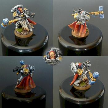 Fifth grey knight of the squad, sergeant with hammer and cape! by Lord Kharsis