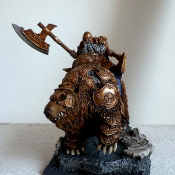 Dwarf Lord on War Bear by Conium Maculatum