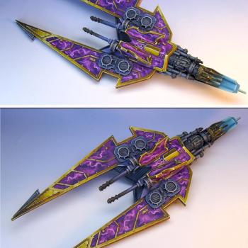 Slaneesh 40K Chaos Hell Talon (pre flying base) by Wappellious