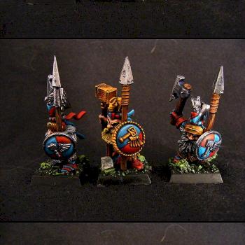 Dwarf Warriors and Battle Standard Guard of Karag Dum by HodRod