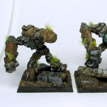 Reaper Miniatures Stone Golem / Earth Elemental x2 by The_Iron_Painter