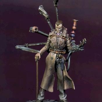 Sherlock Holmes combat setup (details) - Infamy Miniatures by Infamy Miniatures