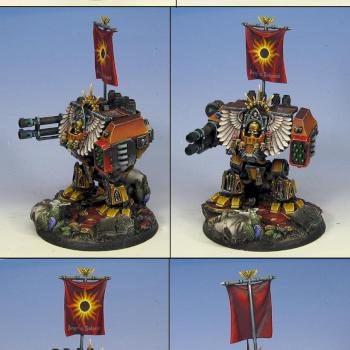 Blood Angels splinter chapter Dreadnought: Angels Solarus by Wappellious